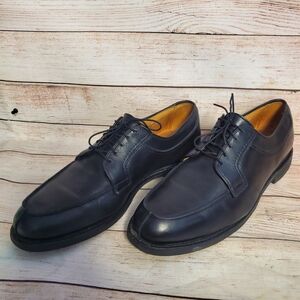 Allen Edmonds Mens 12.5 B Black Leather Stockbridge Lace Up Dress Shoes